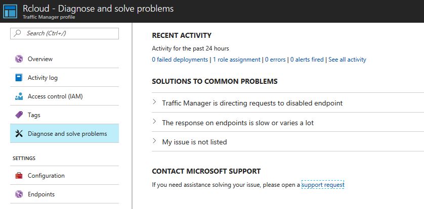Diagnostics and solve problem