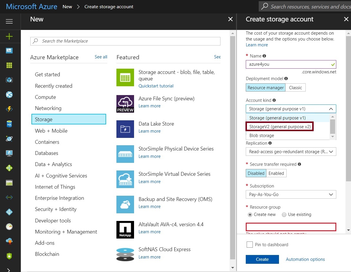 Azure storage 1