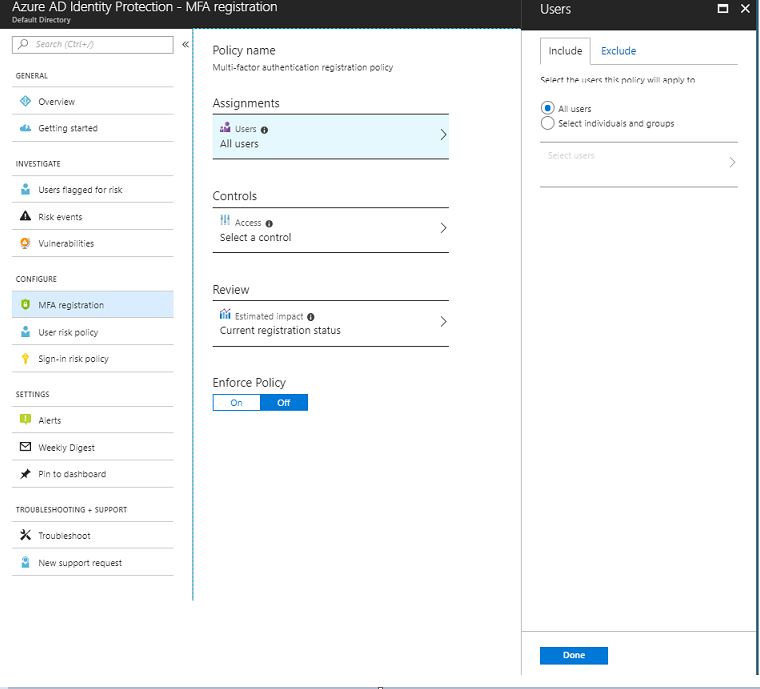 Azure AD Identiy Management-MFA